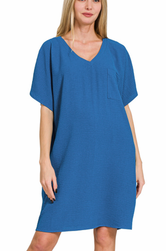 The Gabby Dress Classic Blue