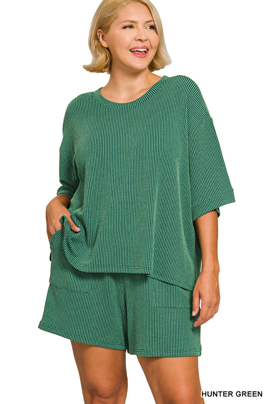 The Brynlee Short Set Green Plus