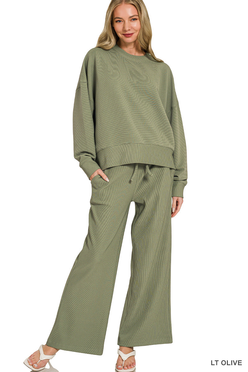 The Marissa Pant Set Olive