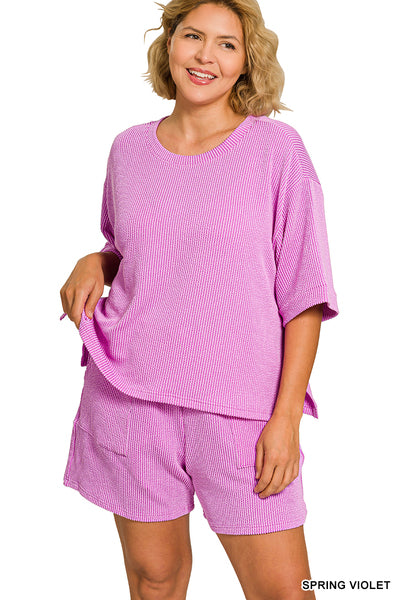 The Brynlee Short Set Violet Plus