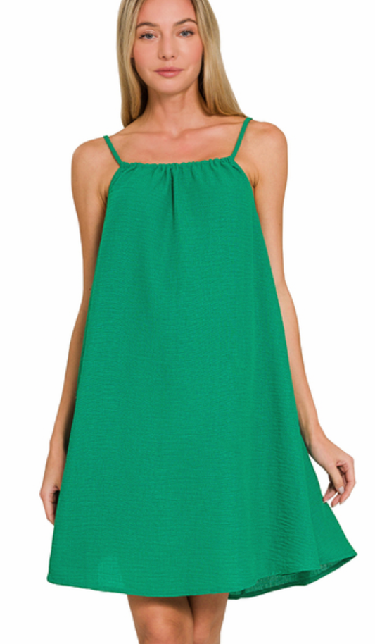 The Suzanne Mini Dress Green