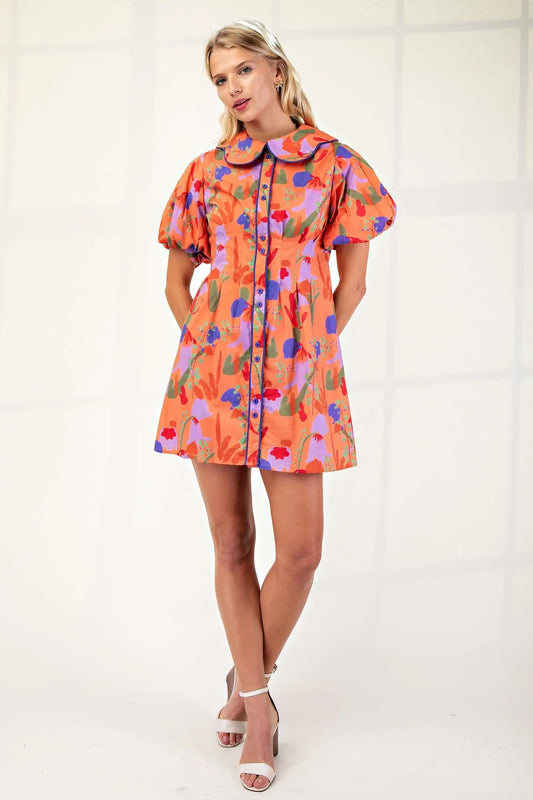 The Orange Mix Dress