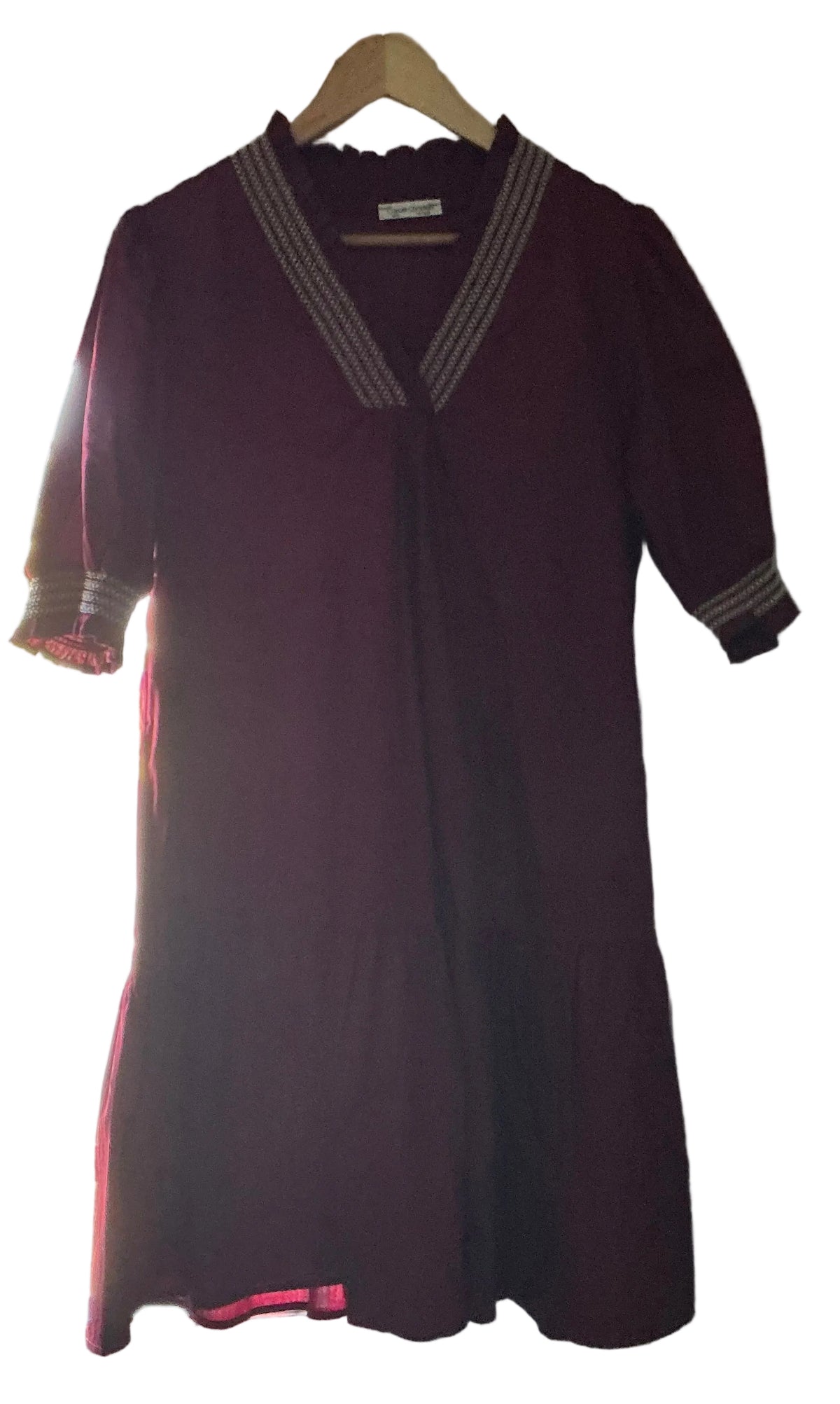 The Stitch Dress Burgundy