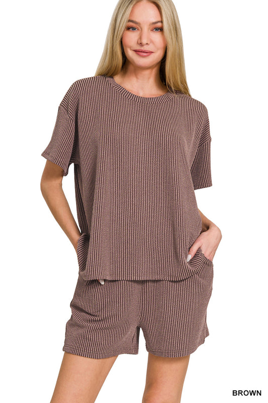 The Thea Short Set Brown