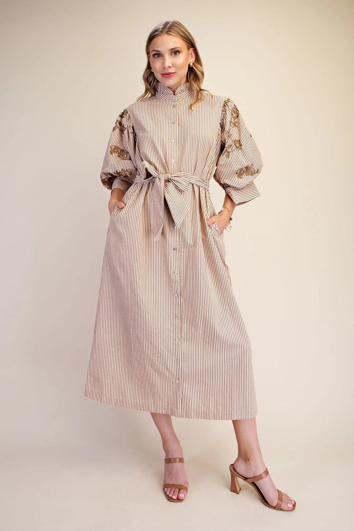 The Misha Dress Taupe
