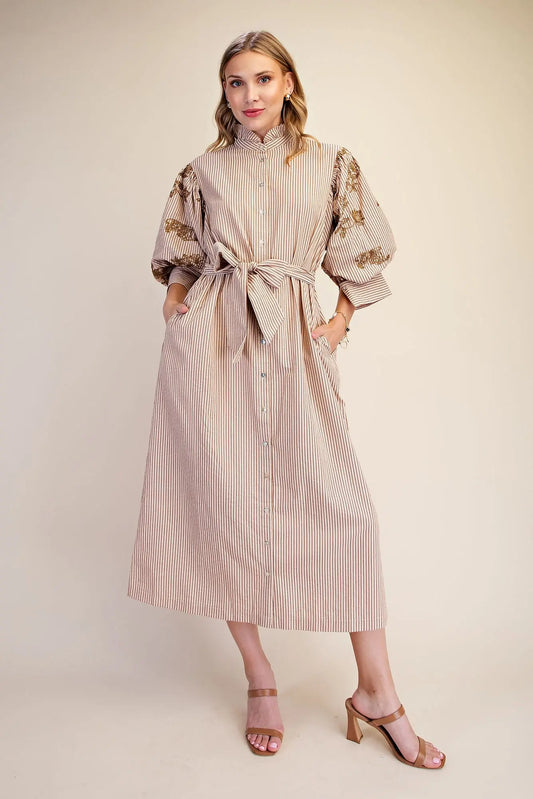 The Misha Dress Taupe