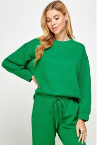 The Tara Pant Set Green