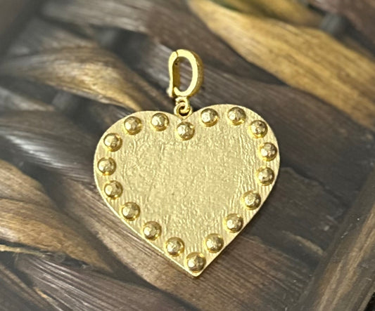 Beaded Heart Pendant