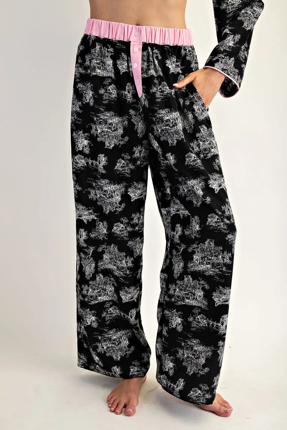 Tie Bow Pajama Set