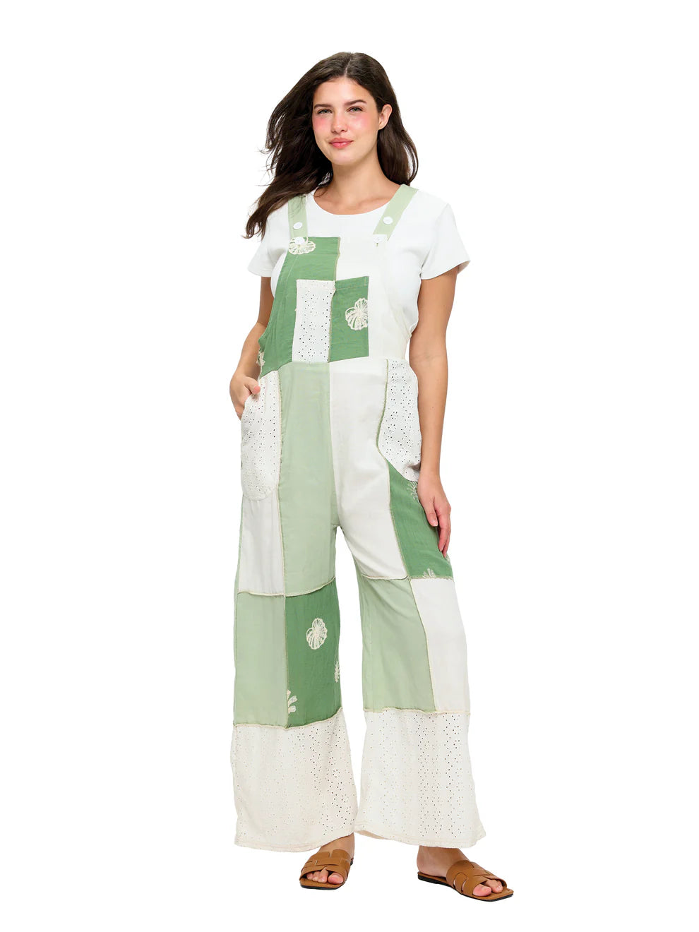 Lace Patchwork Overall 26409