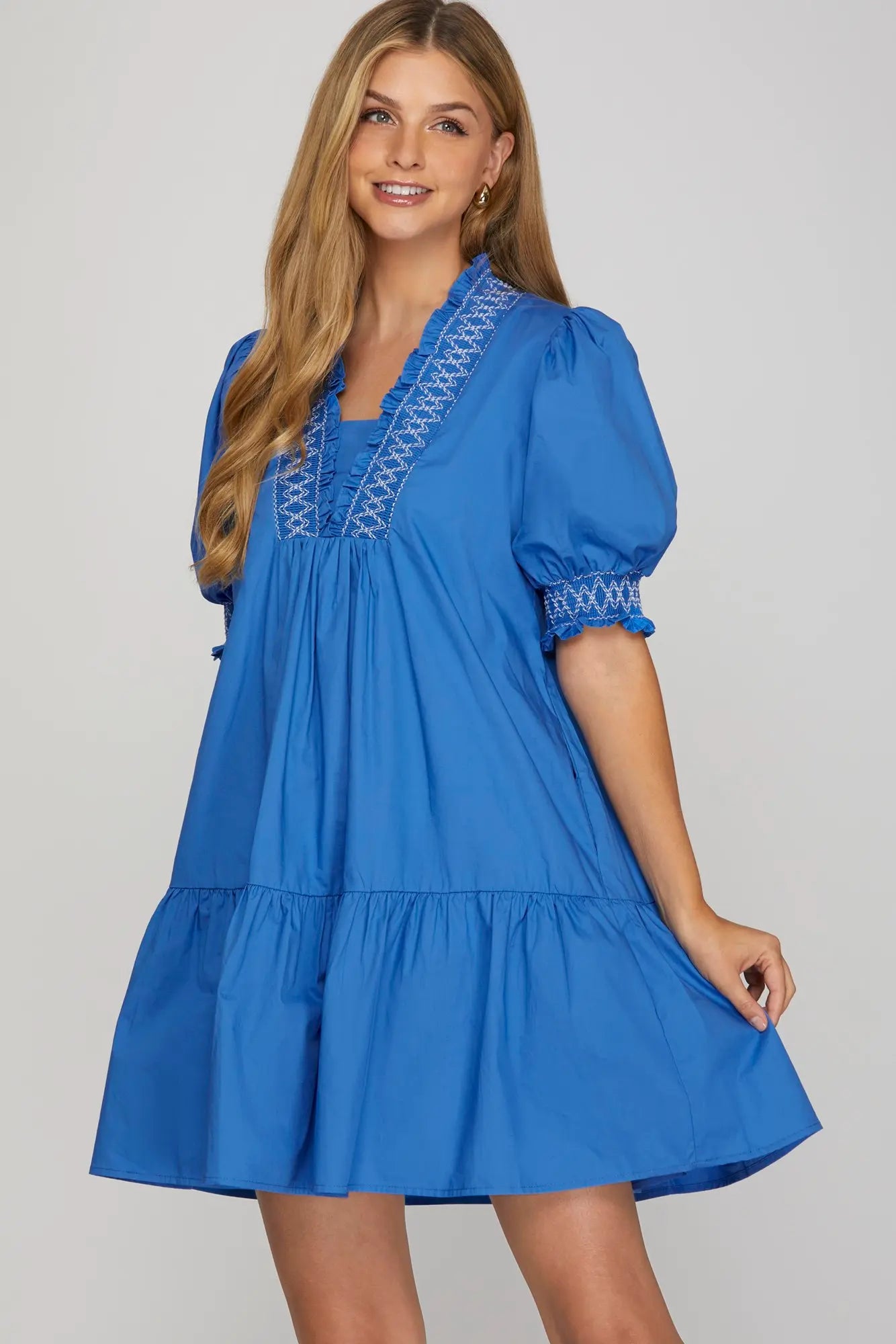 The Zoe Dress Blue