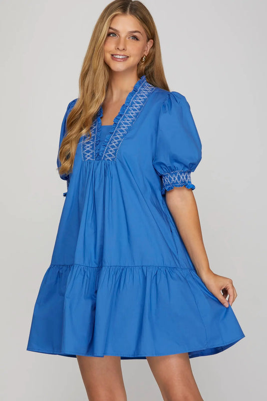 The Zoe Dress Blue