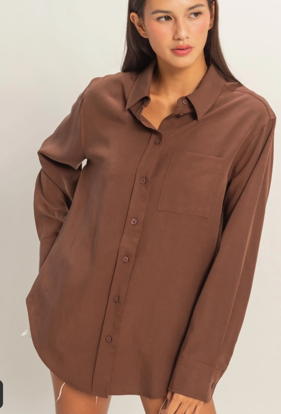 The Katy Shirt Chocolate