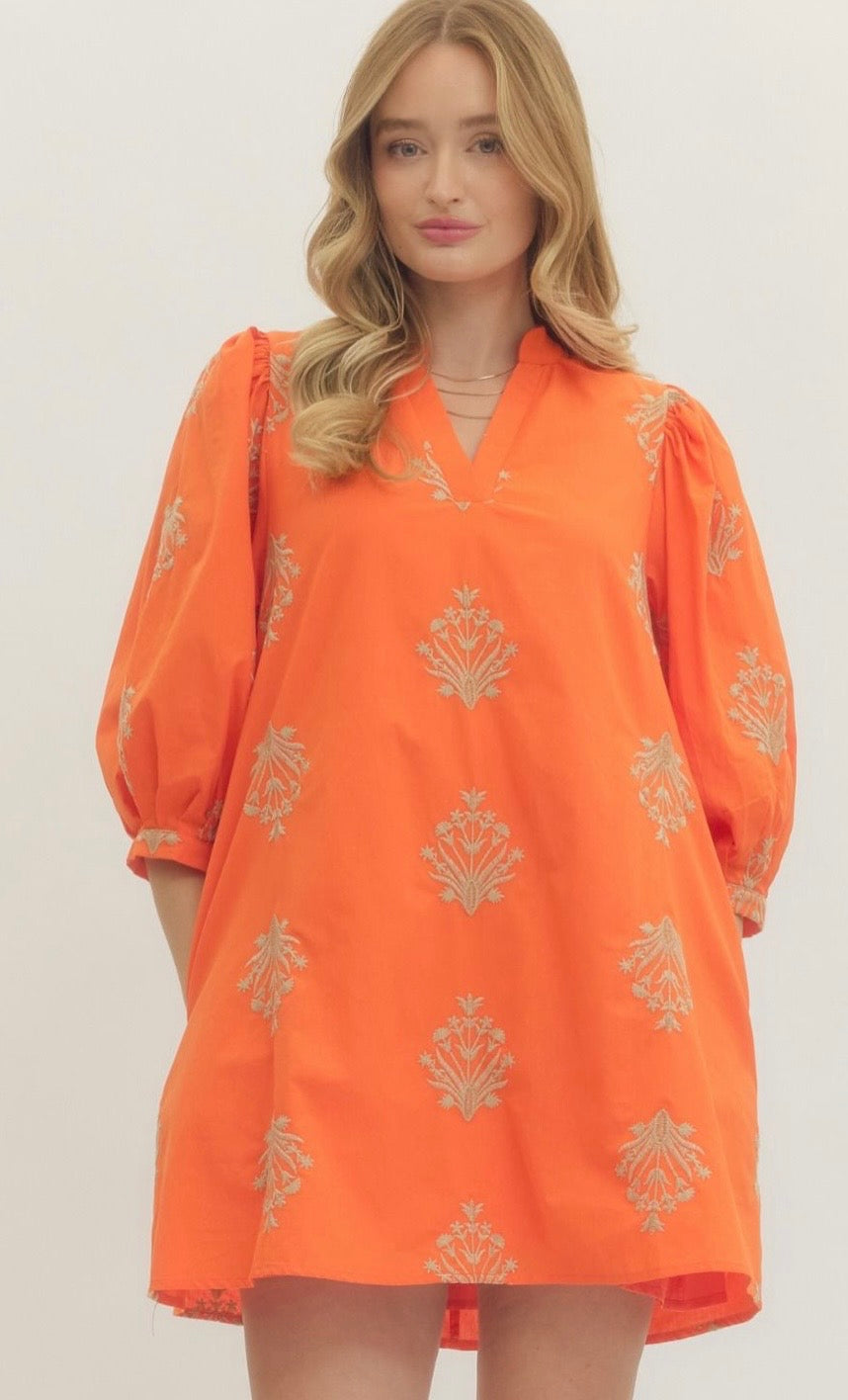The Jenna Dress Orange