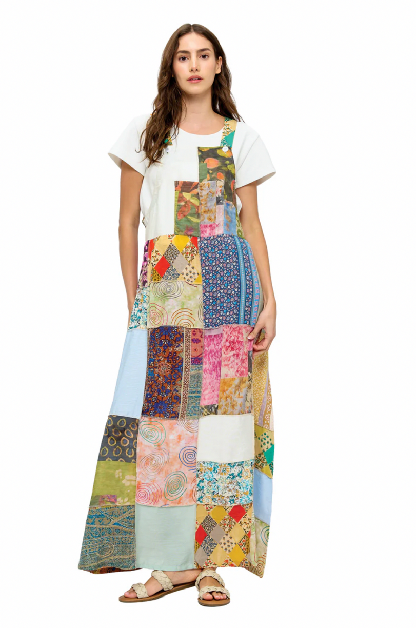 The Floral Patchwork Maxi Dress