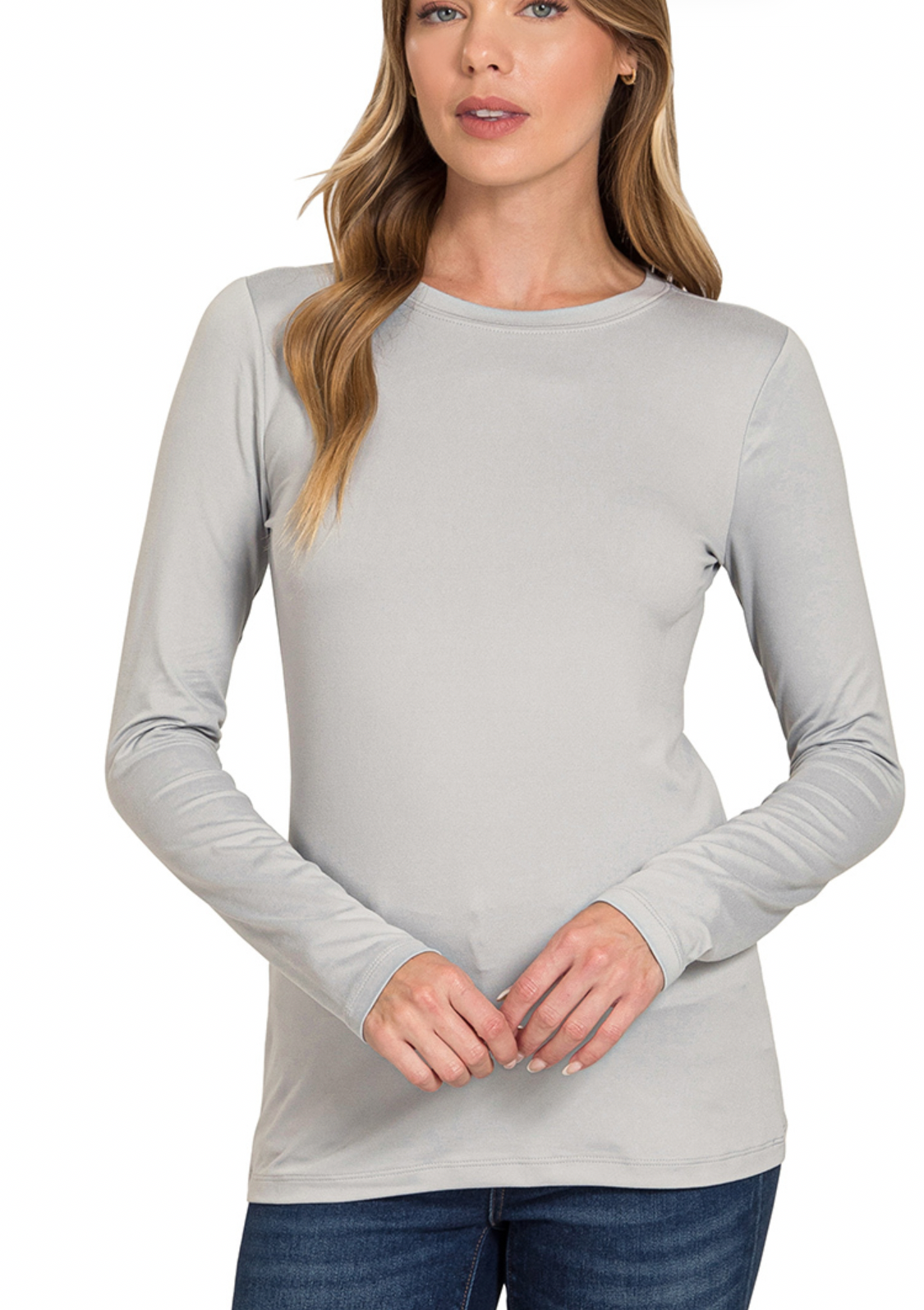 Layering Top Light Grey