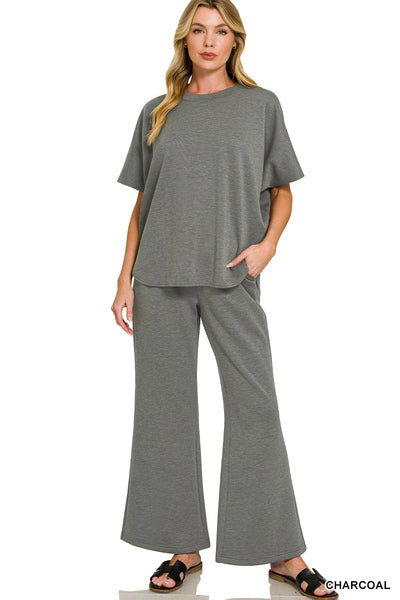 The Taylor Pant Set Charcoal