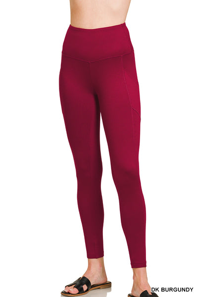 The Kenzie Leggings Burgandy