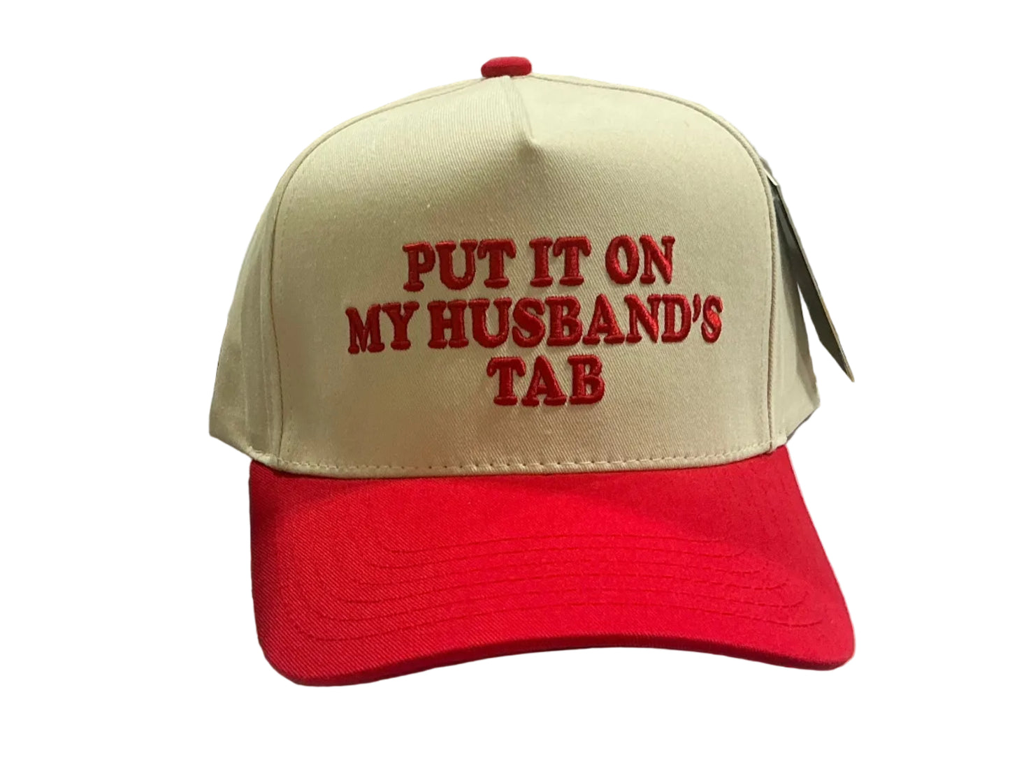 Put it on my husband’s tab red hat
