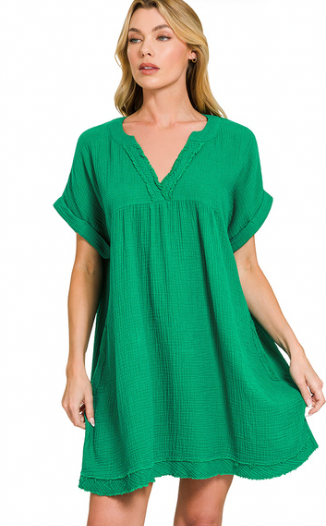 The Gauze Dress K Green