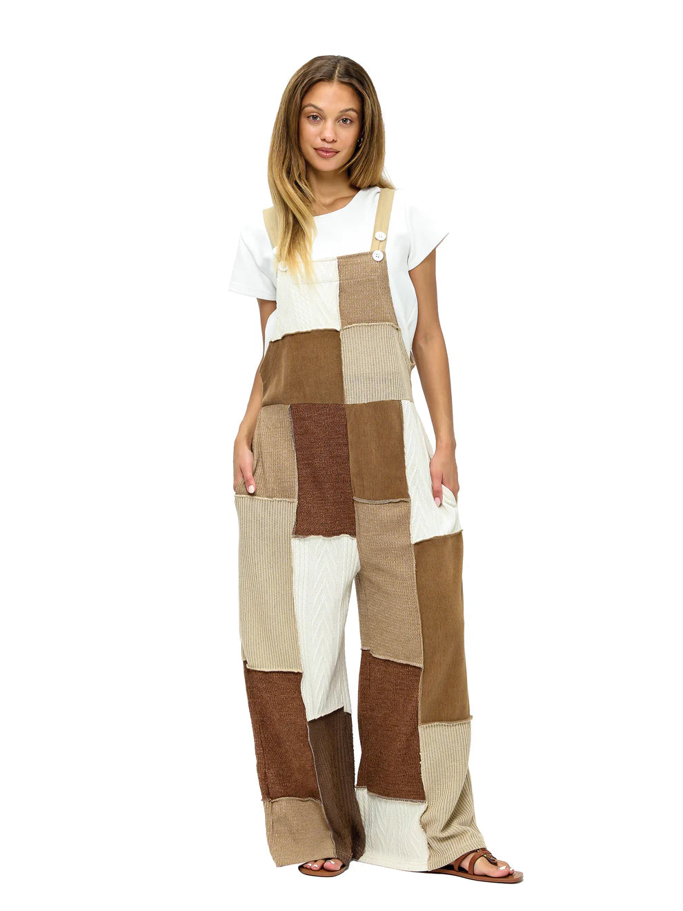 Overall Patchwork Mocha