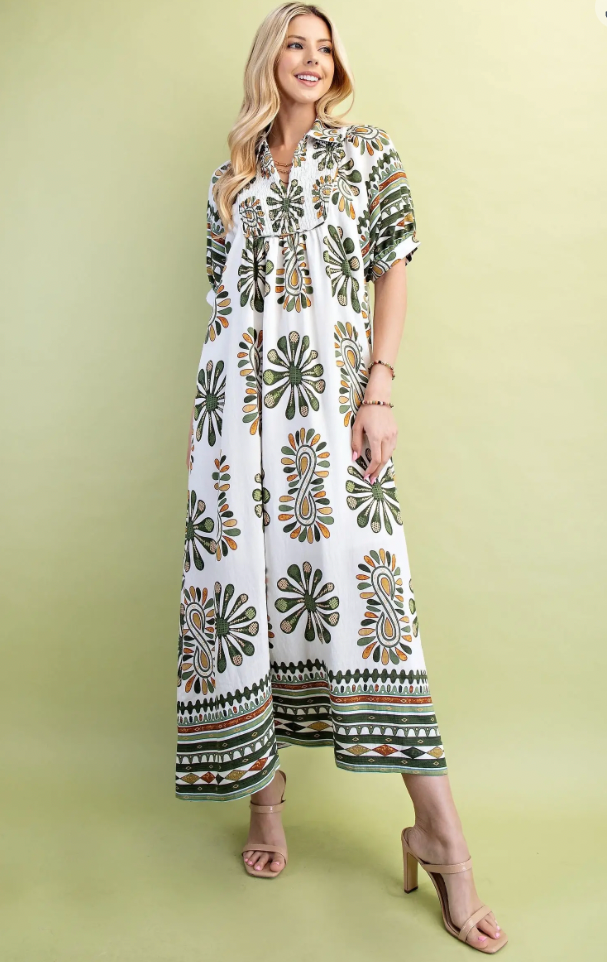 The Elizabeth Dress Olive