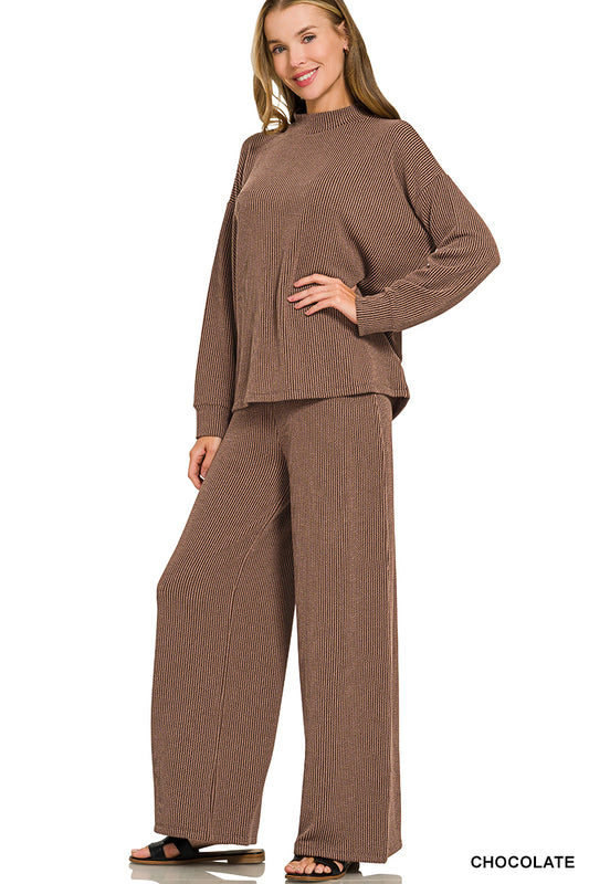 The Meranda Pant Set Brown