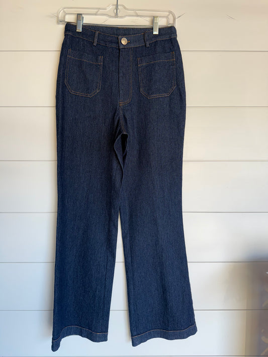Wide Leg Denim Jeans