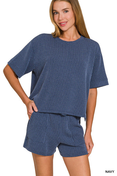 The Brynlee Short Set Navy