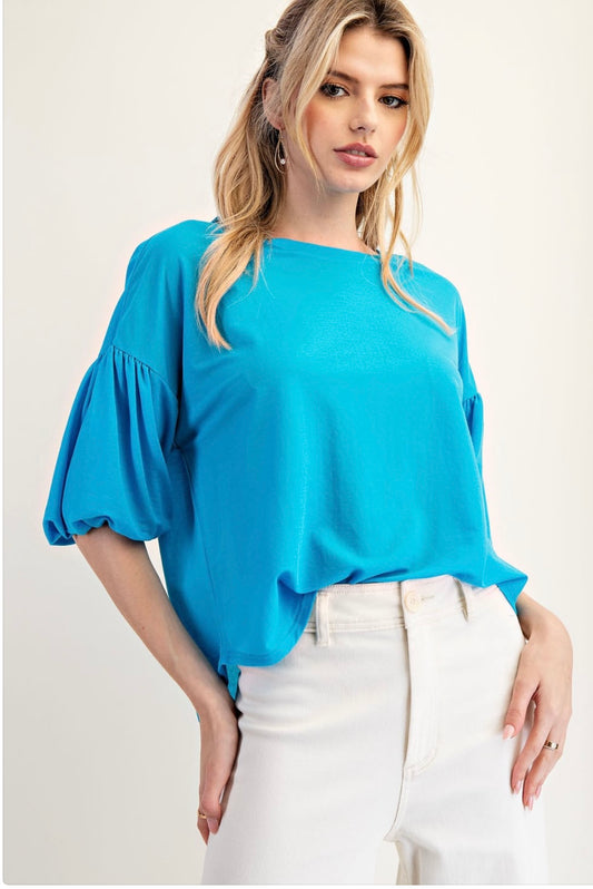 The Minnie Blouse Blue