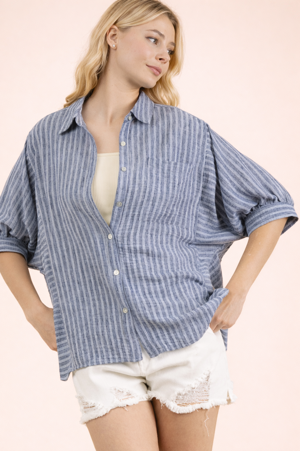 The Caitee Top Navy