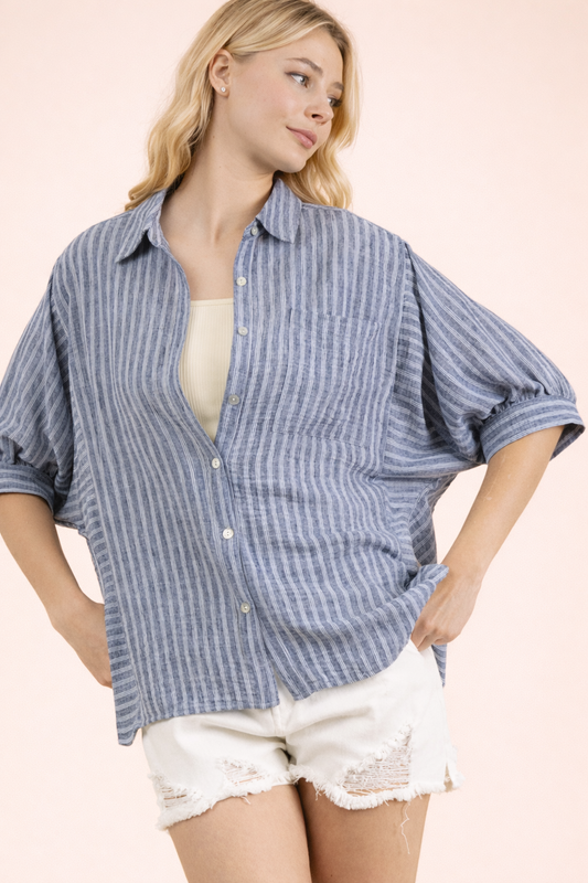 The Caitee Top Navy