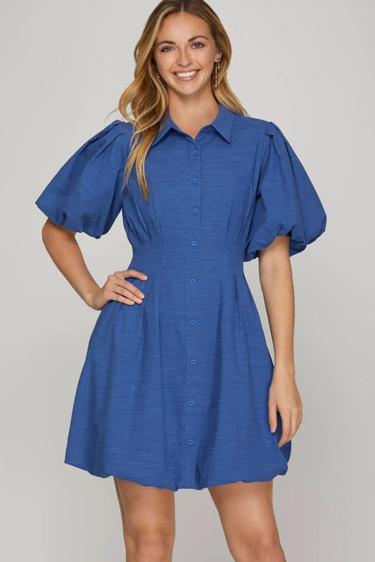 The Agnes Dress Blue