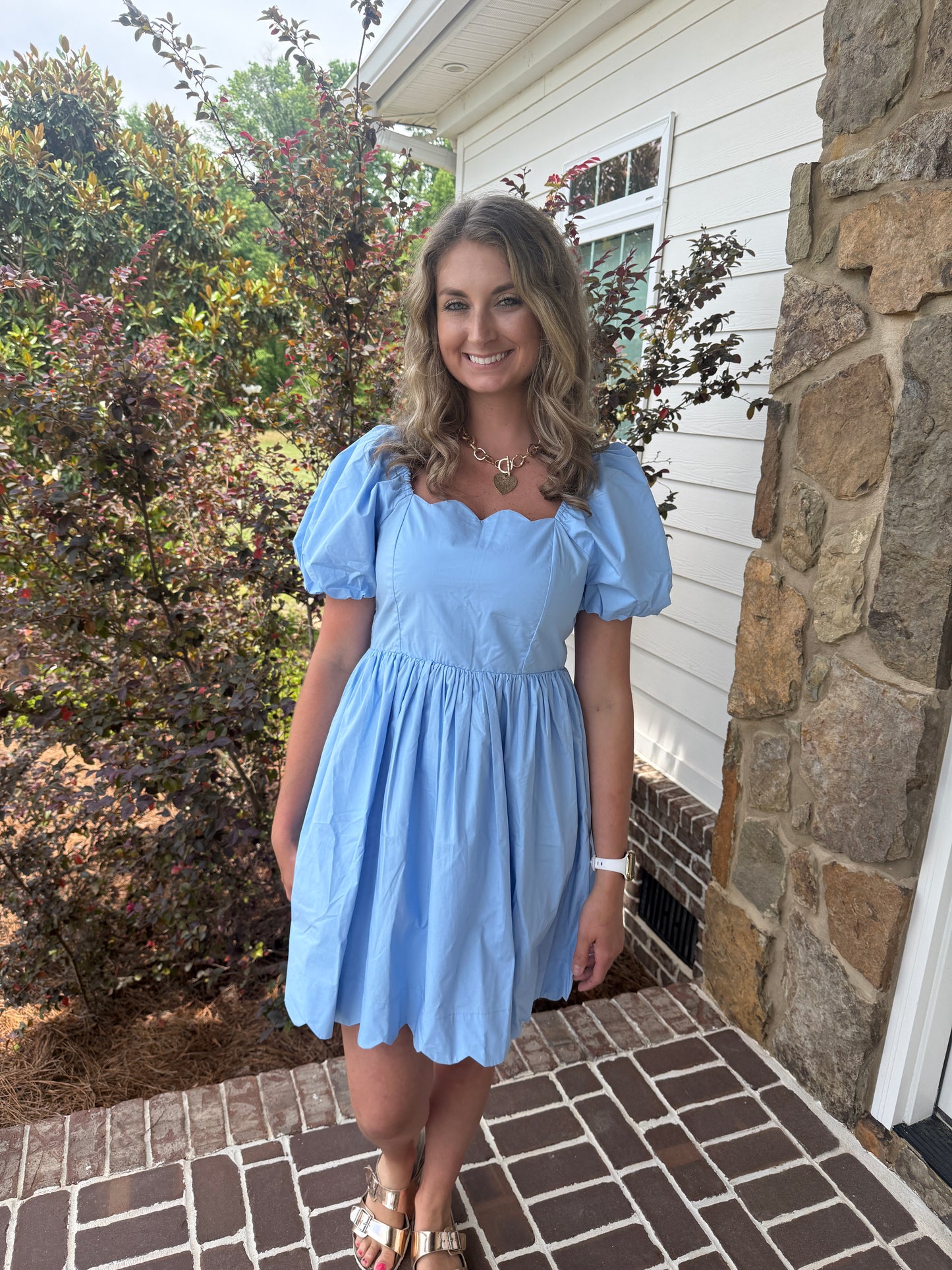 The Polly Dress Blue