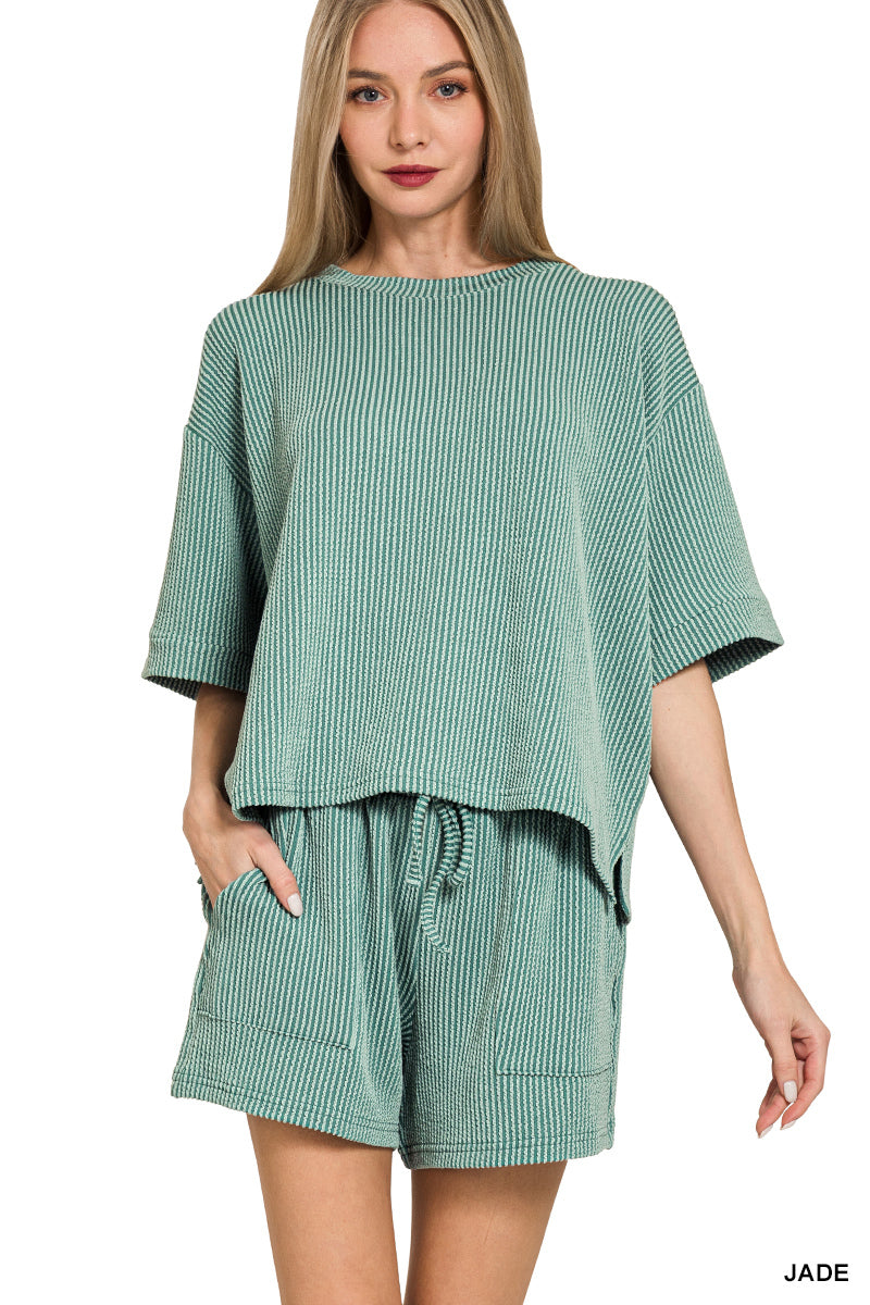 The Brynlee Short Set Jade