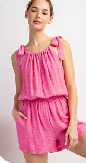 Bubble Gum Pink Romper