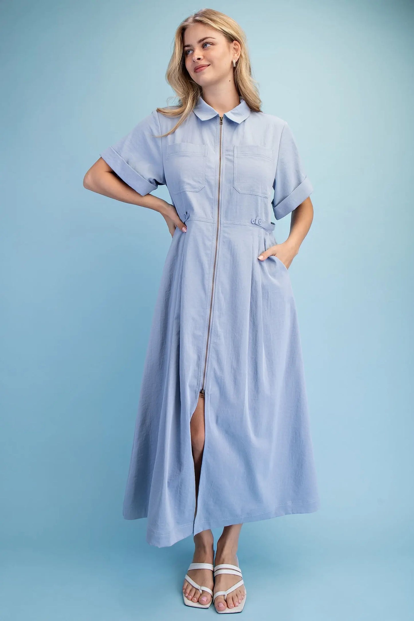 The Cyndi Dress Blue