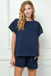 The Tia Pant Set Navy
