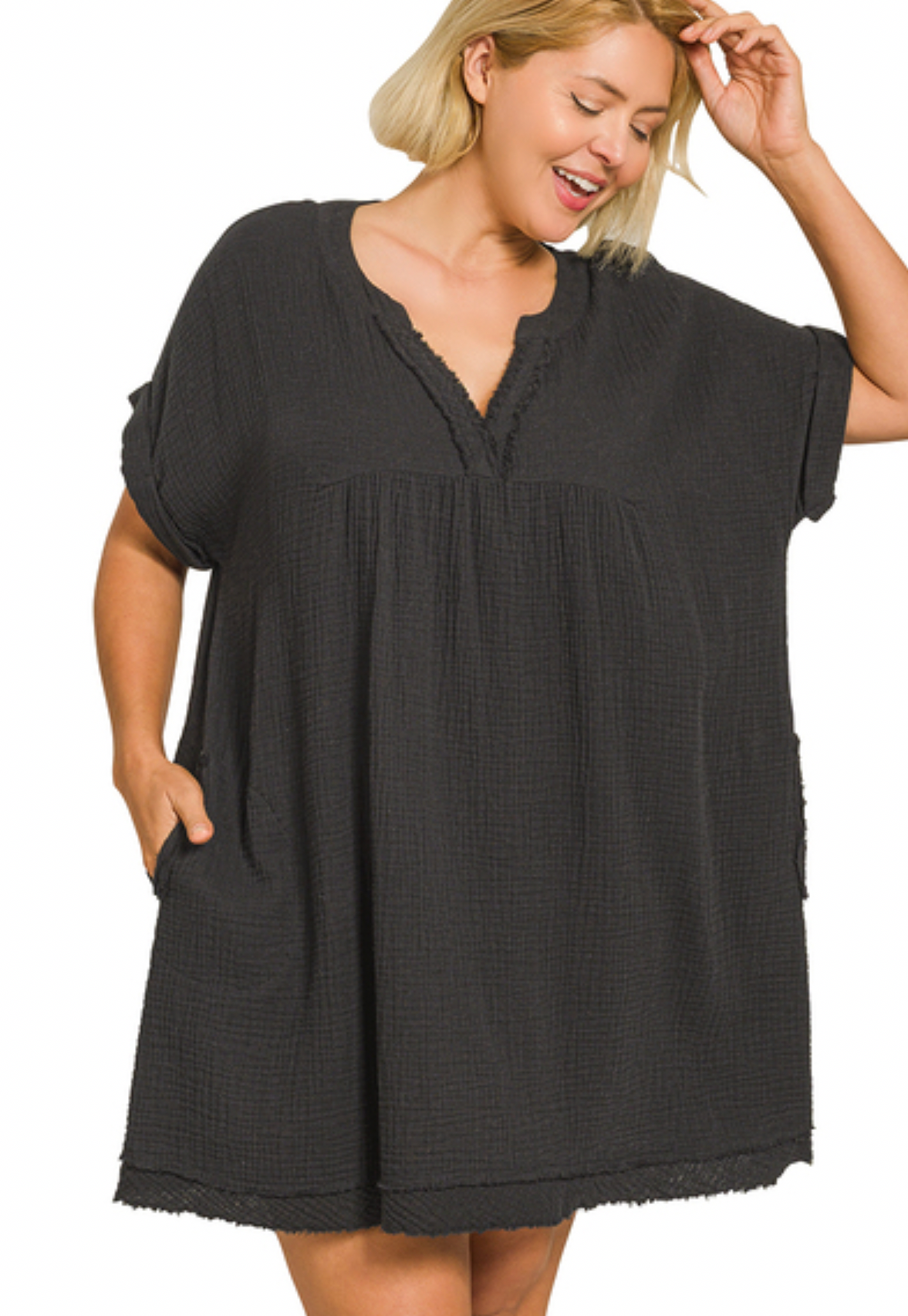 The Gauze Dress Black