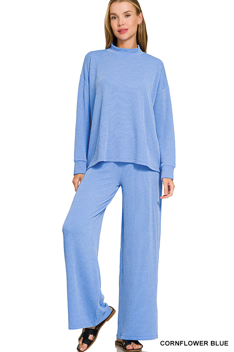 The Meranda Pant Set Cornflower Blue