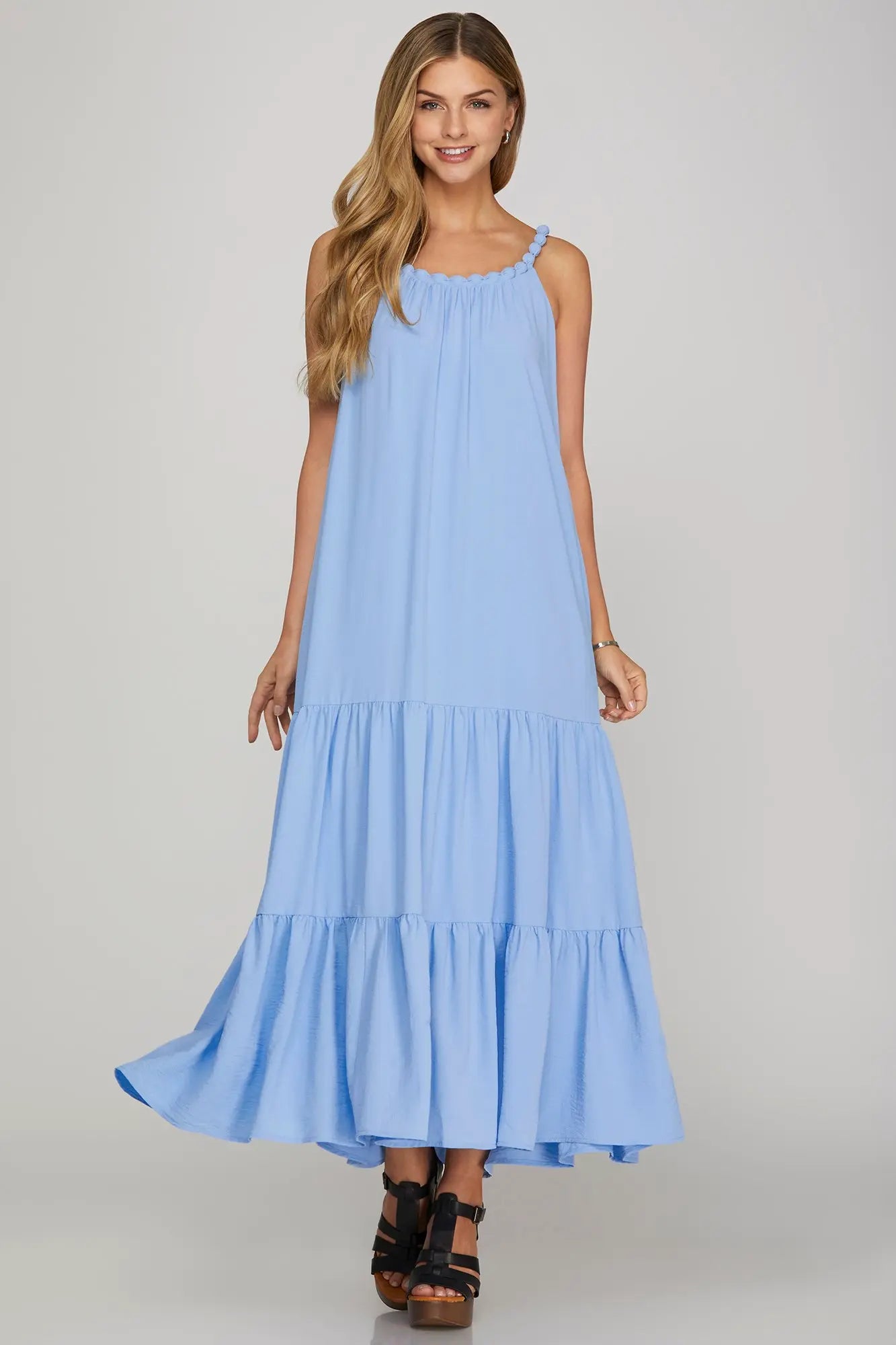 The Meghan Dress Blue