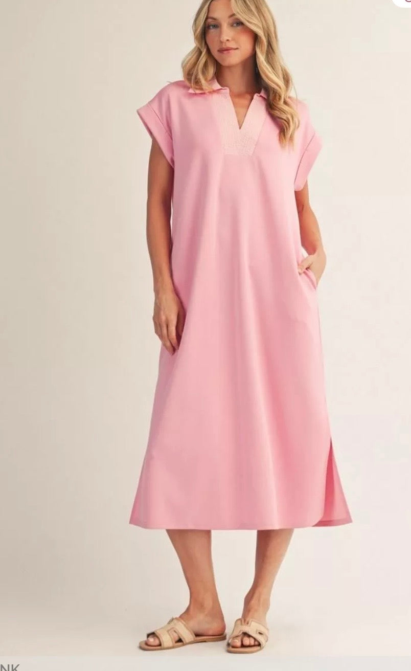 The Heather Dress Pink