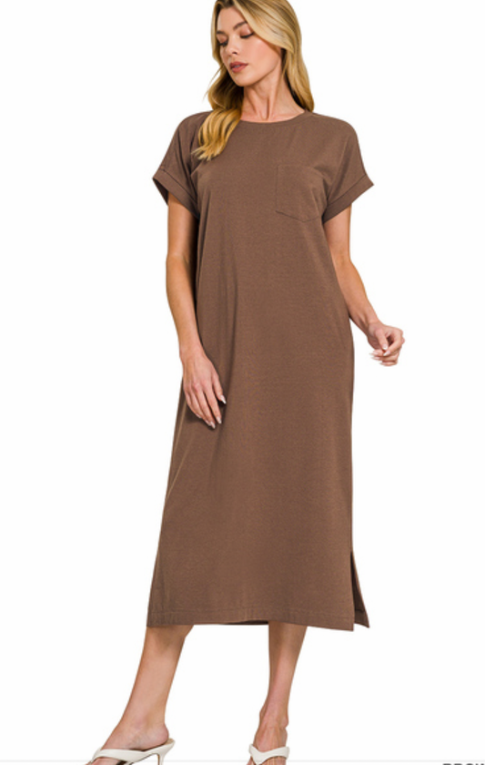 The Caroline Dress Brown