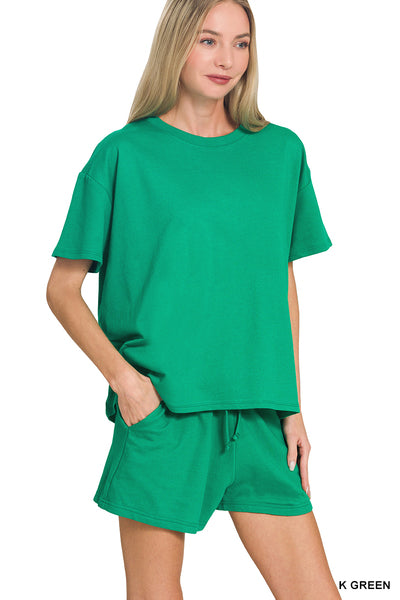 The Terry Short Set Green
