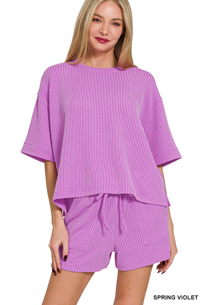 The Brynlee Short Set Violet