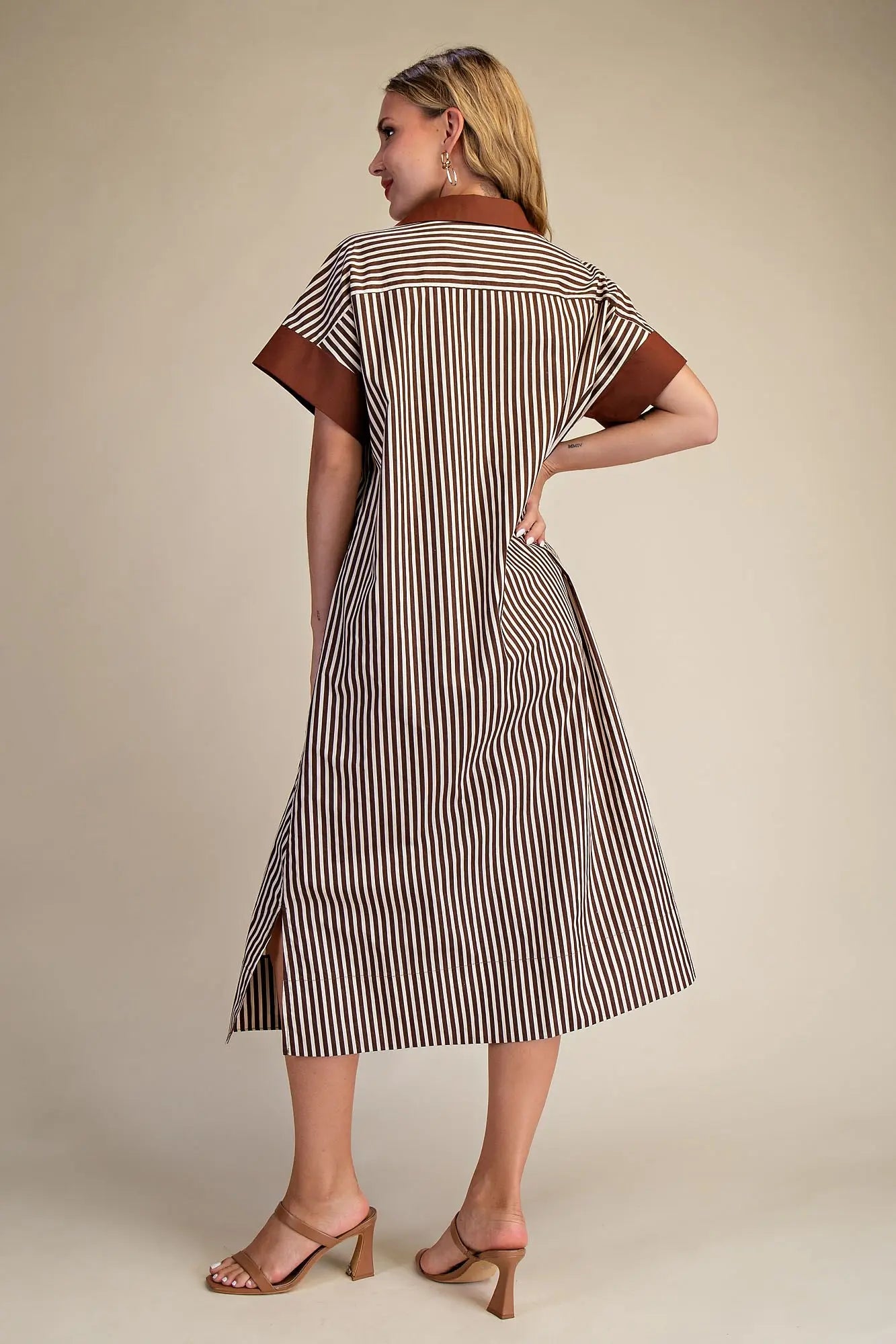 The Lyles Dress Brown