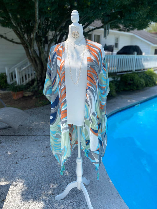 Kimono Blue and Green