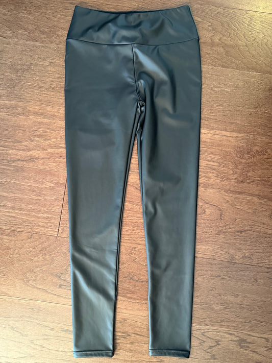 Black Leather Legging