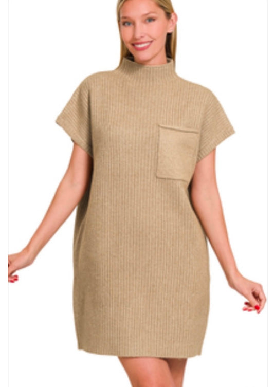 Heather Mocha Sweater Dress
