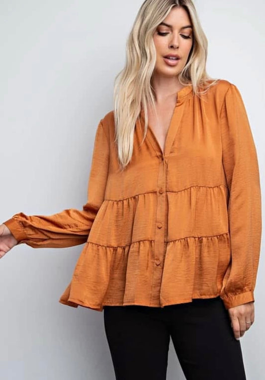 Glamorous Camel Top